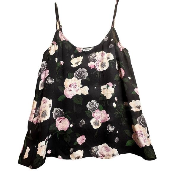 EQUIPMENT‎ Layla 100% Silk Dark Floral Camisole Tank Womens S P Layer Whimsigoth - Picture 12 of 14